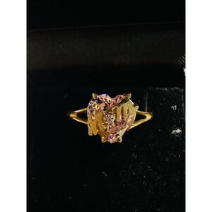 Yellow Gold  Mom Ring 10K